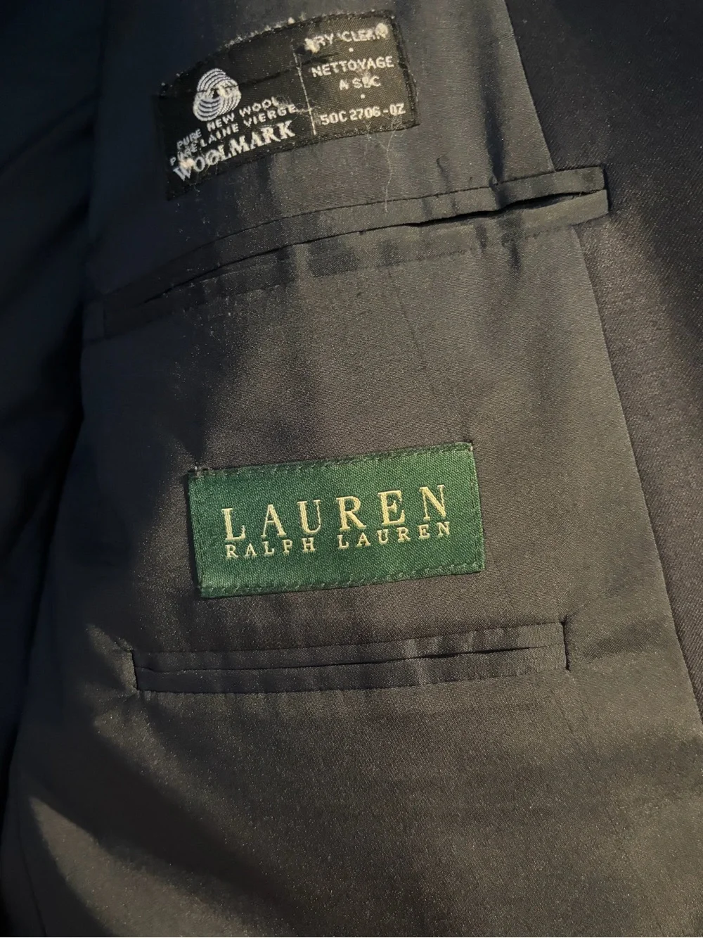 Lauren Ralph Lauren Navy Two-Button Sport Coat